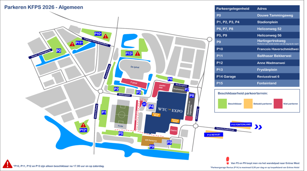 Parkeerplattegrond KFPS - algemeen